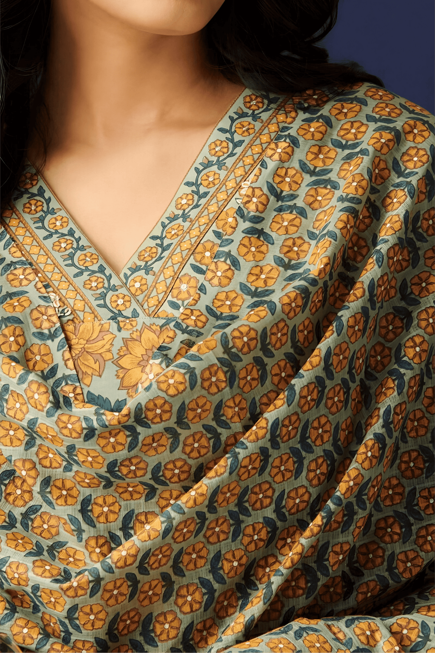Printed Cotton Kurta Palazzos Set - Soft & Breathable
